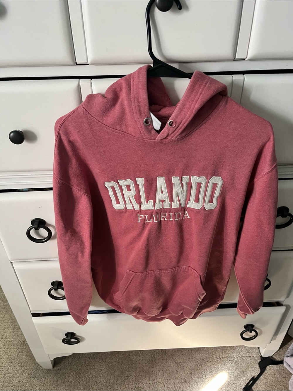 Orlando Florida Fleece Hoodie - Dusty Rose